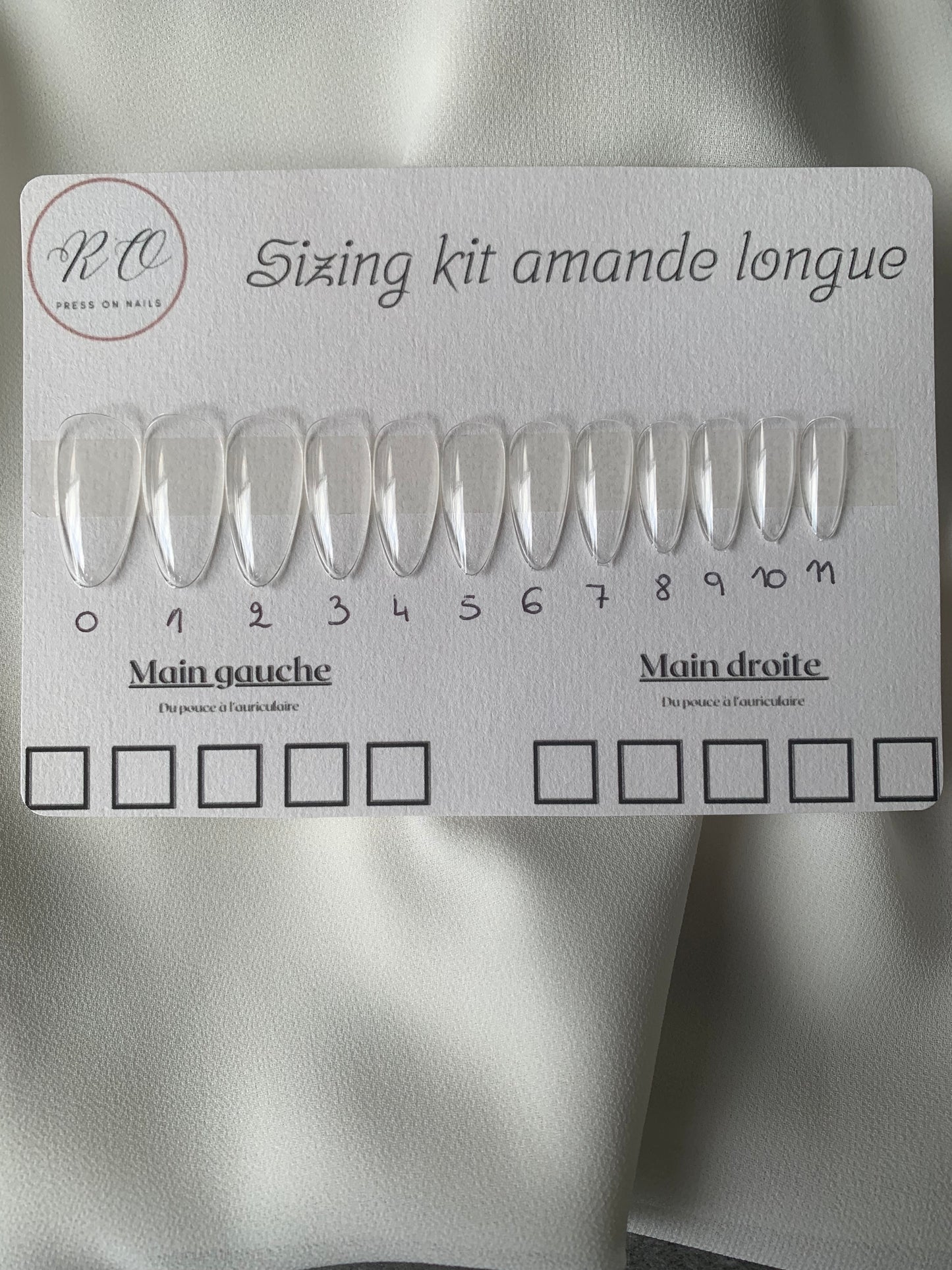Sizing kit
