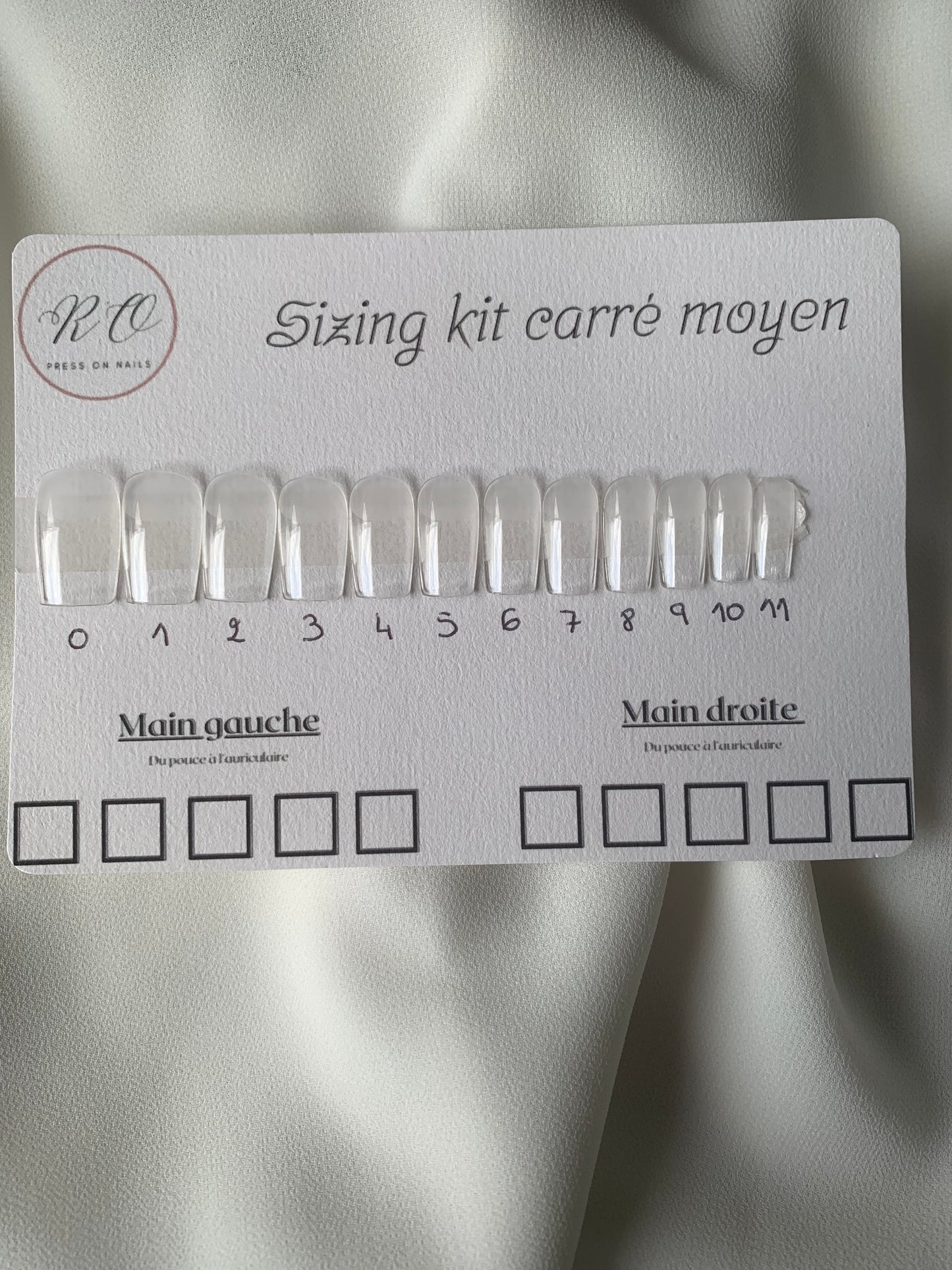 Sizing kit