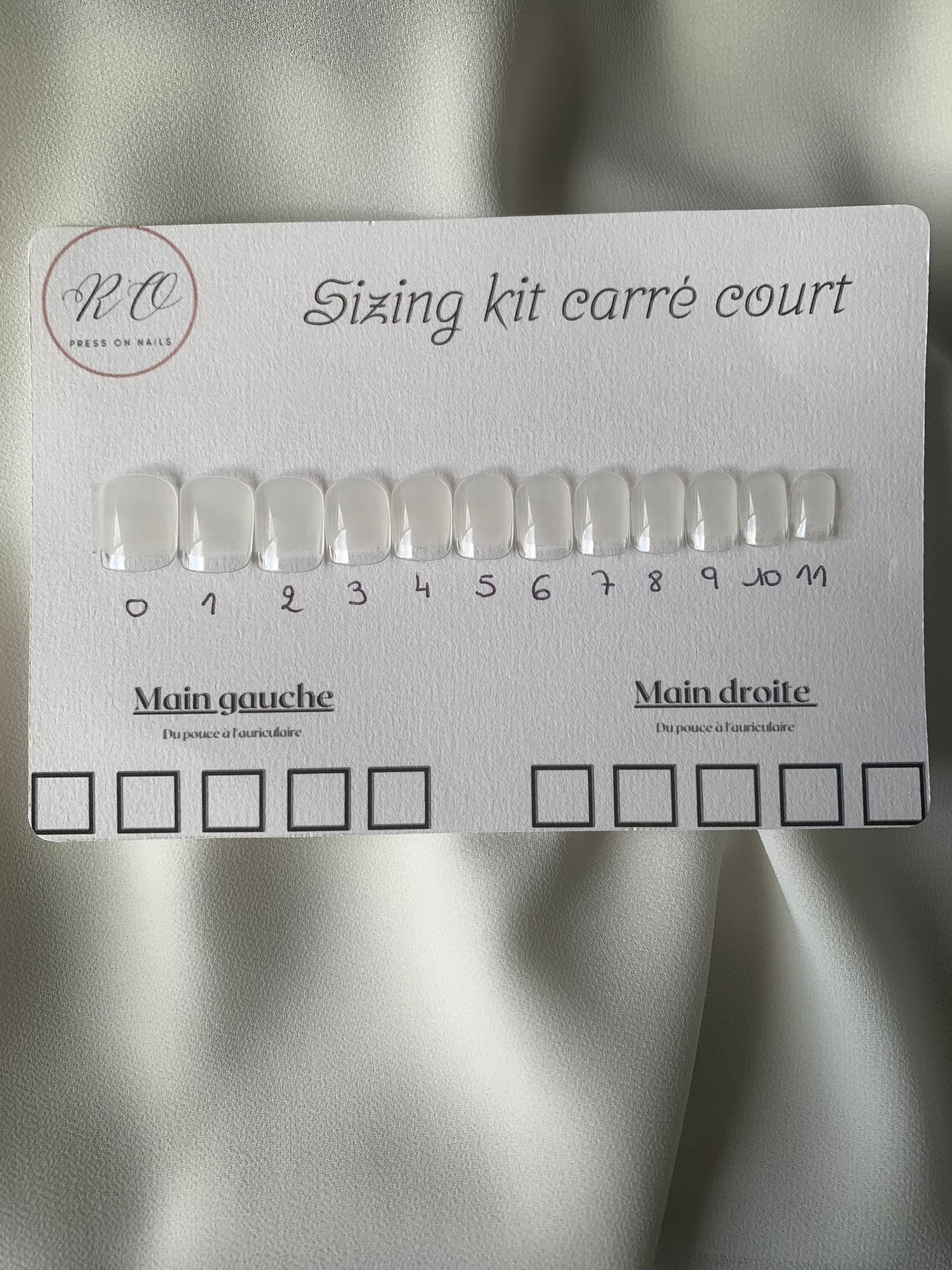 Sizing kit