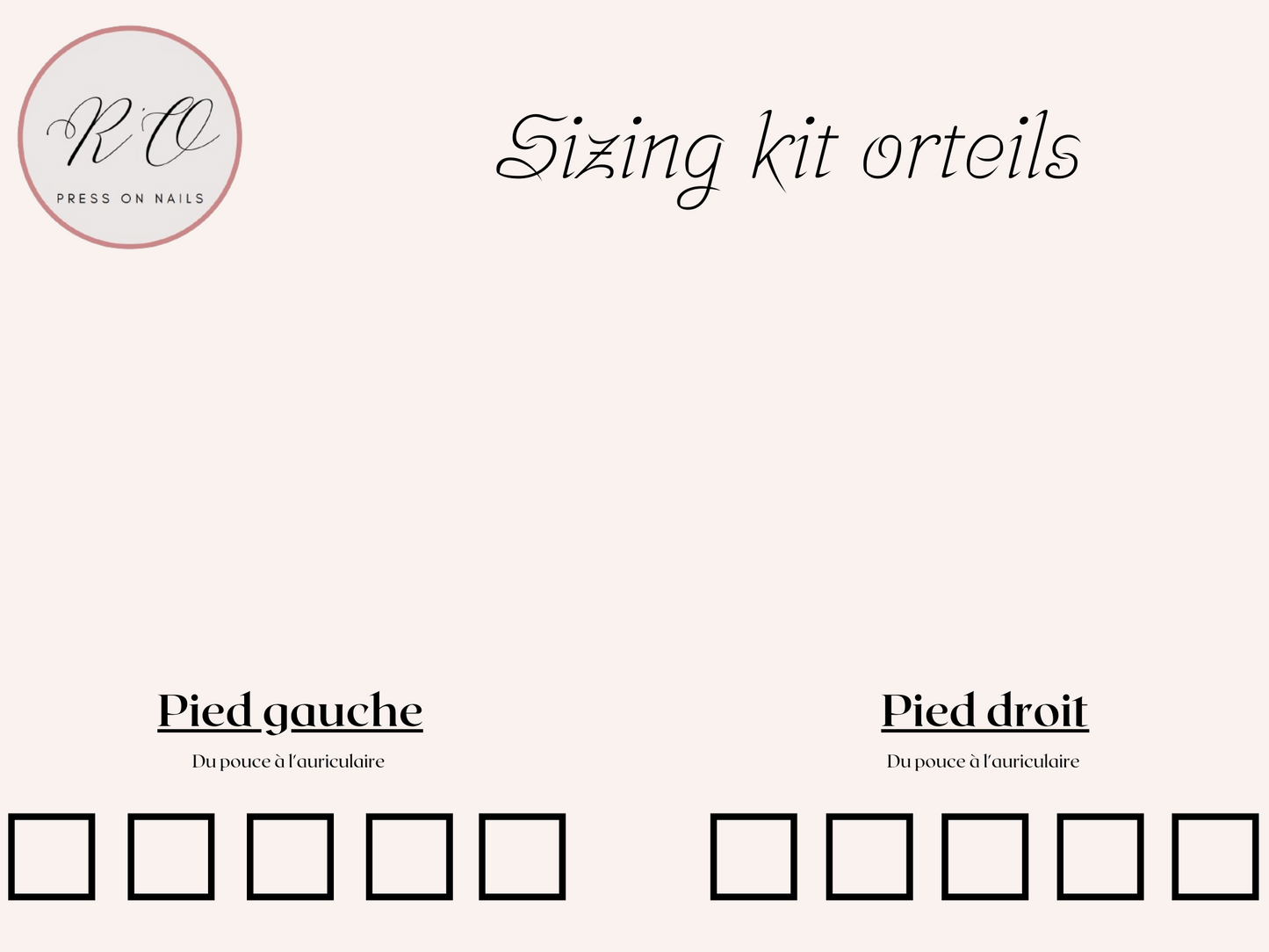 Sizing kit