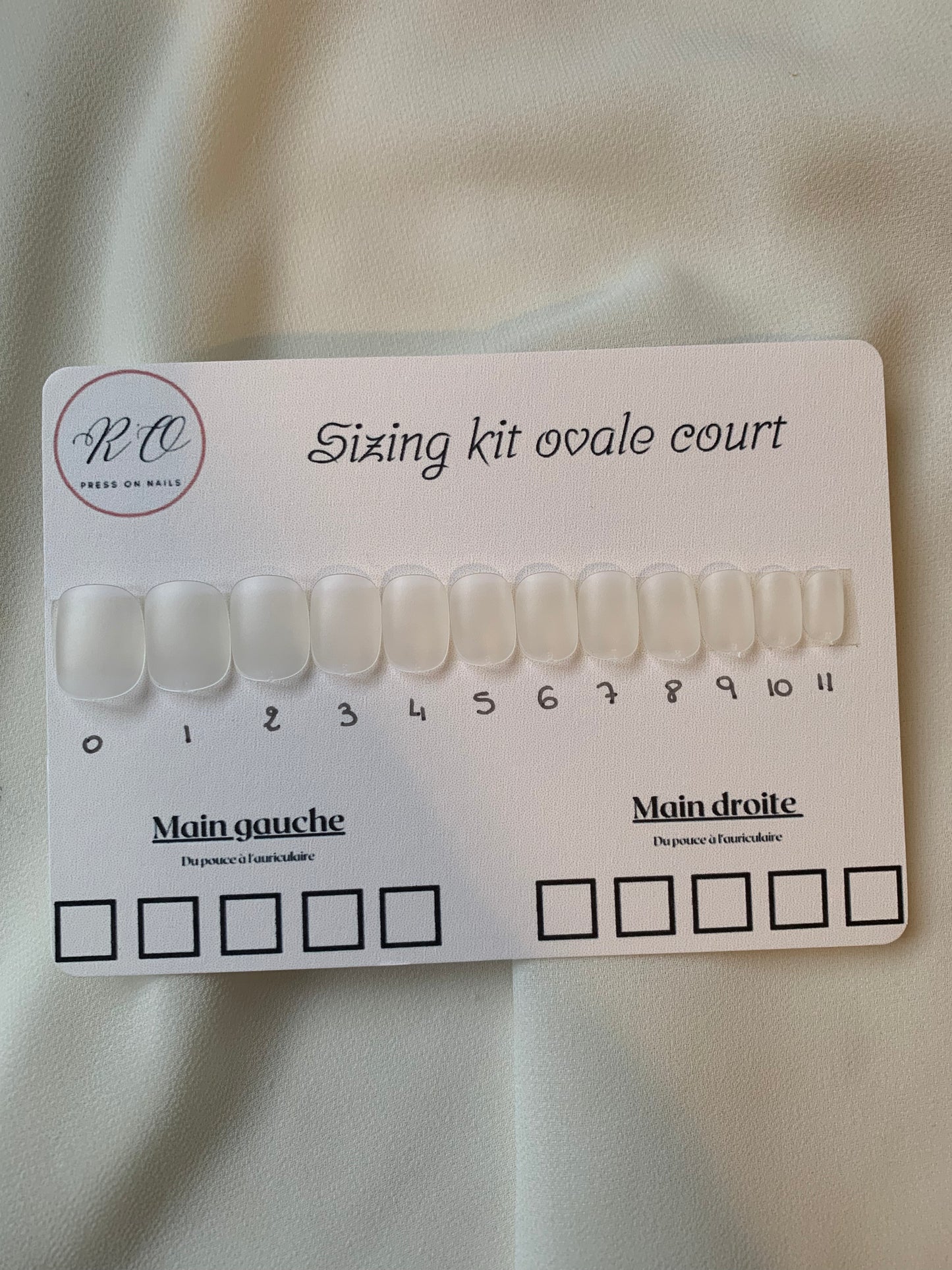 Sizing kit