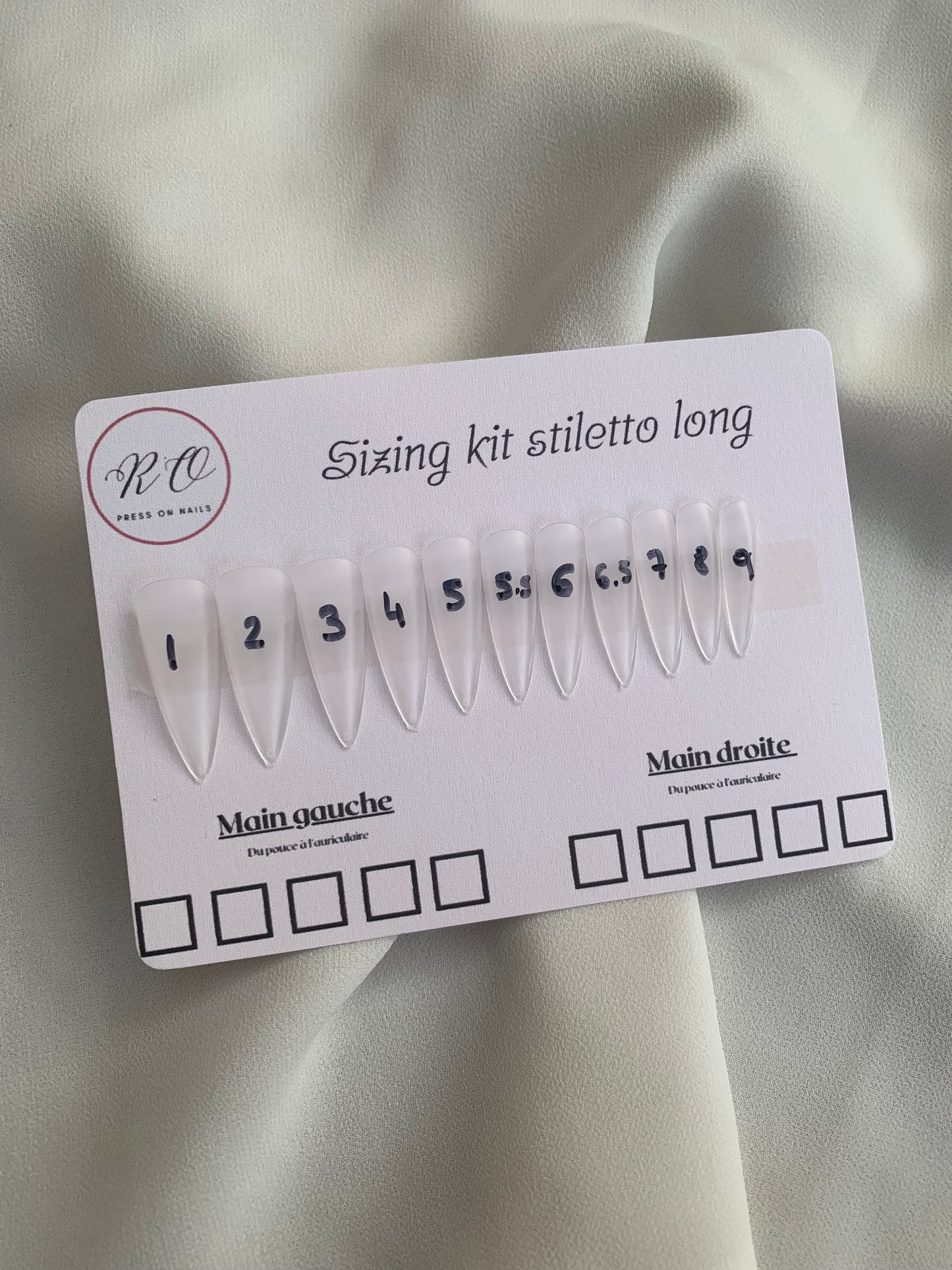 Sizing kit